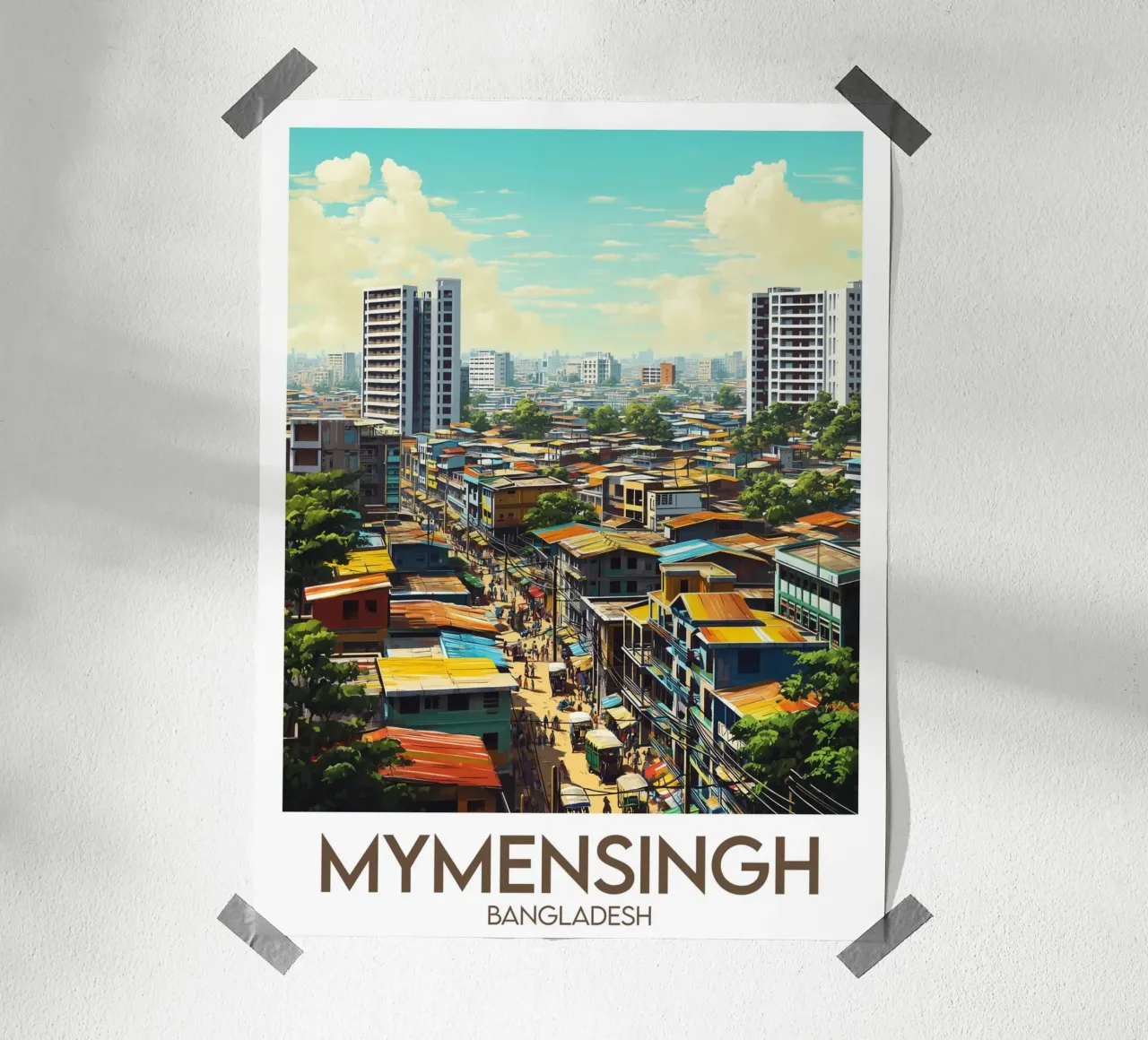 Affiche Mymensingh poster da Frame the World
