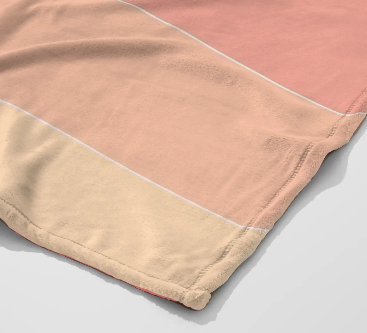 Pink Stripes Pattern fleece blanket by Shark Printables