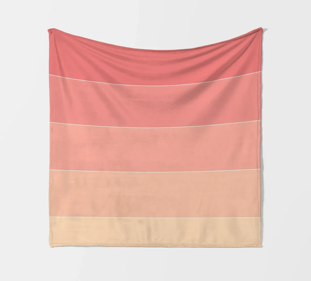 Pink Stripes Pattern fleece blanket by Shark Printables