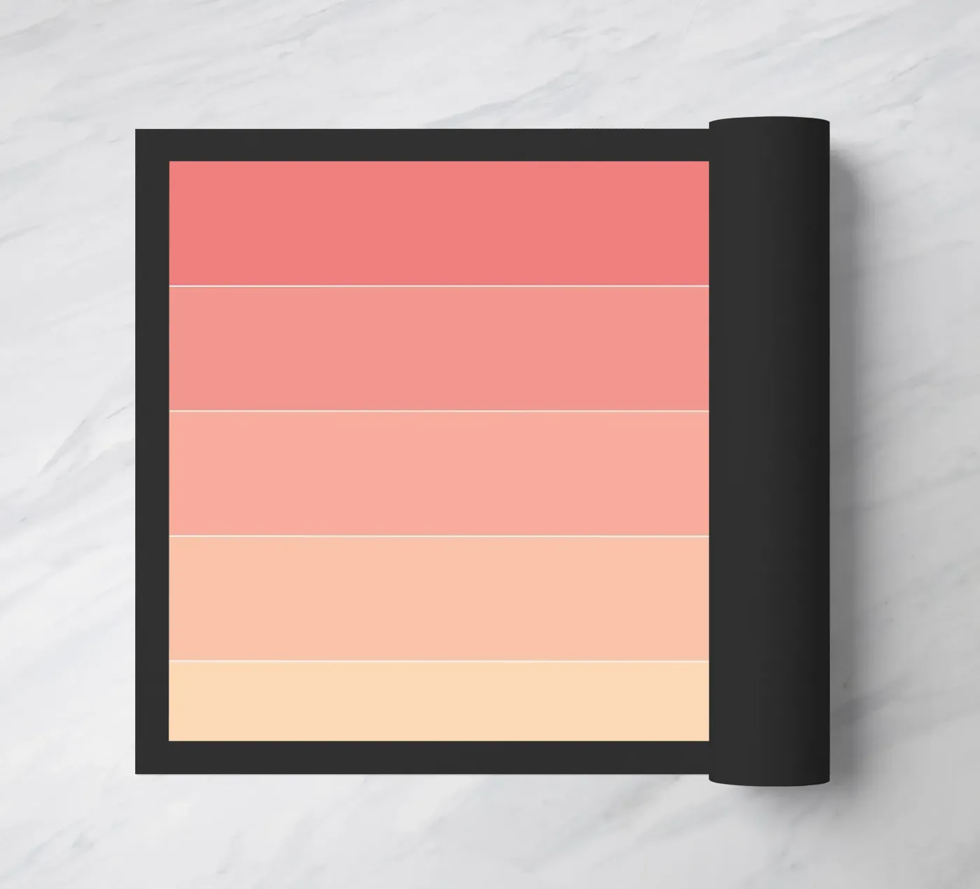 Rosa Streifen-Muster Fußmatte von Shark Printables