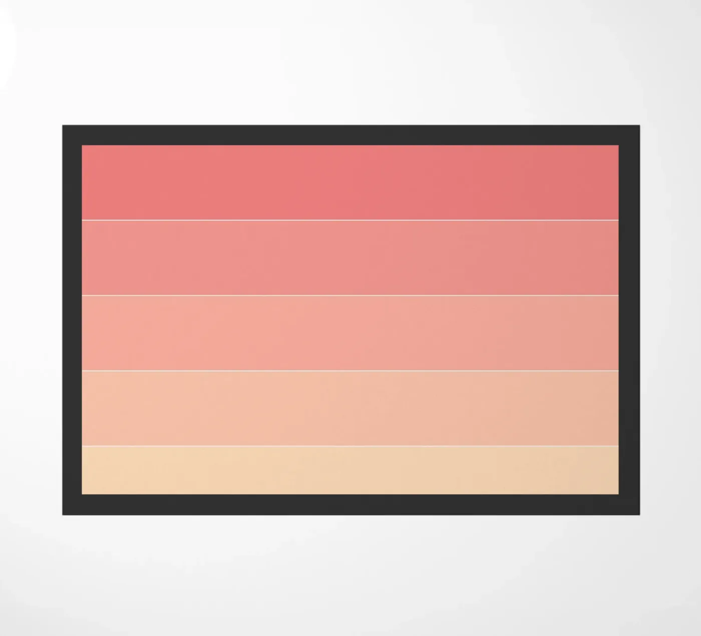 Rosa Streifen-Muster Fußmatte von Shark Printables