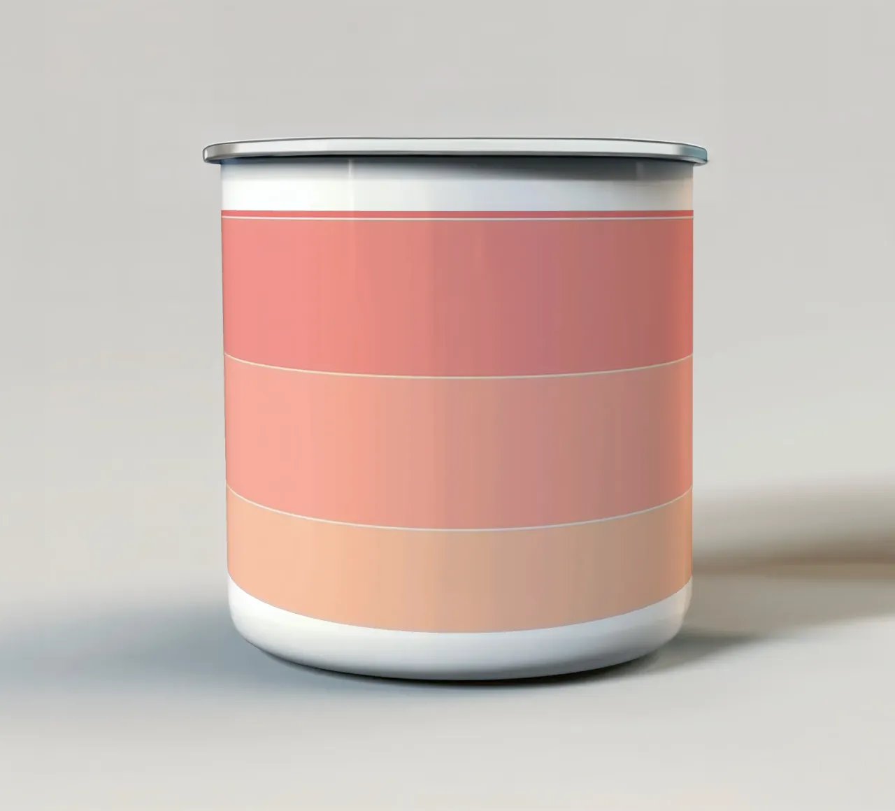 Motivo a strisce rosa tazza in smalto da Shark Printables