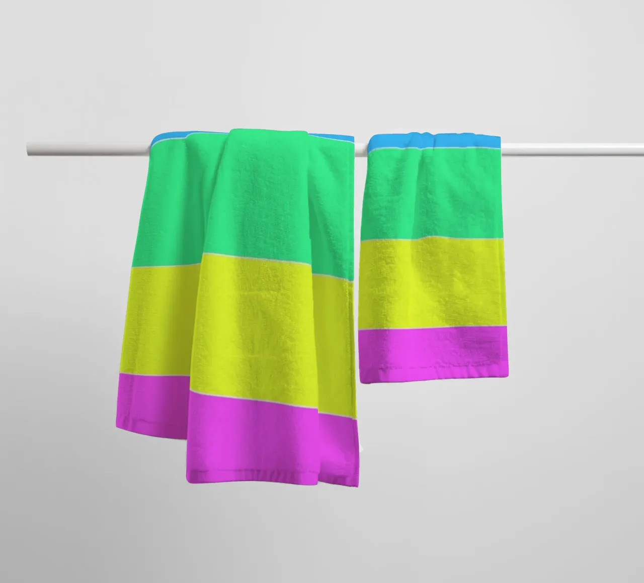 Summer Stripes Pattern towel by Shark Printables
