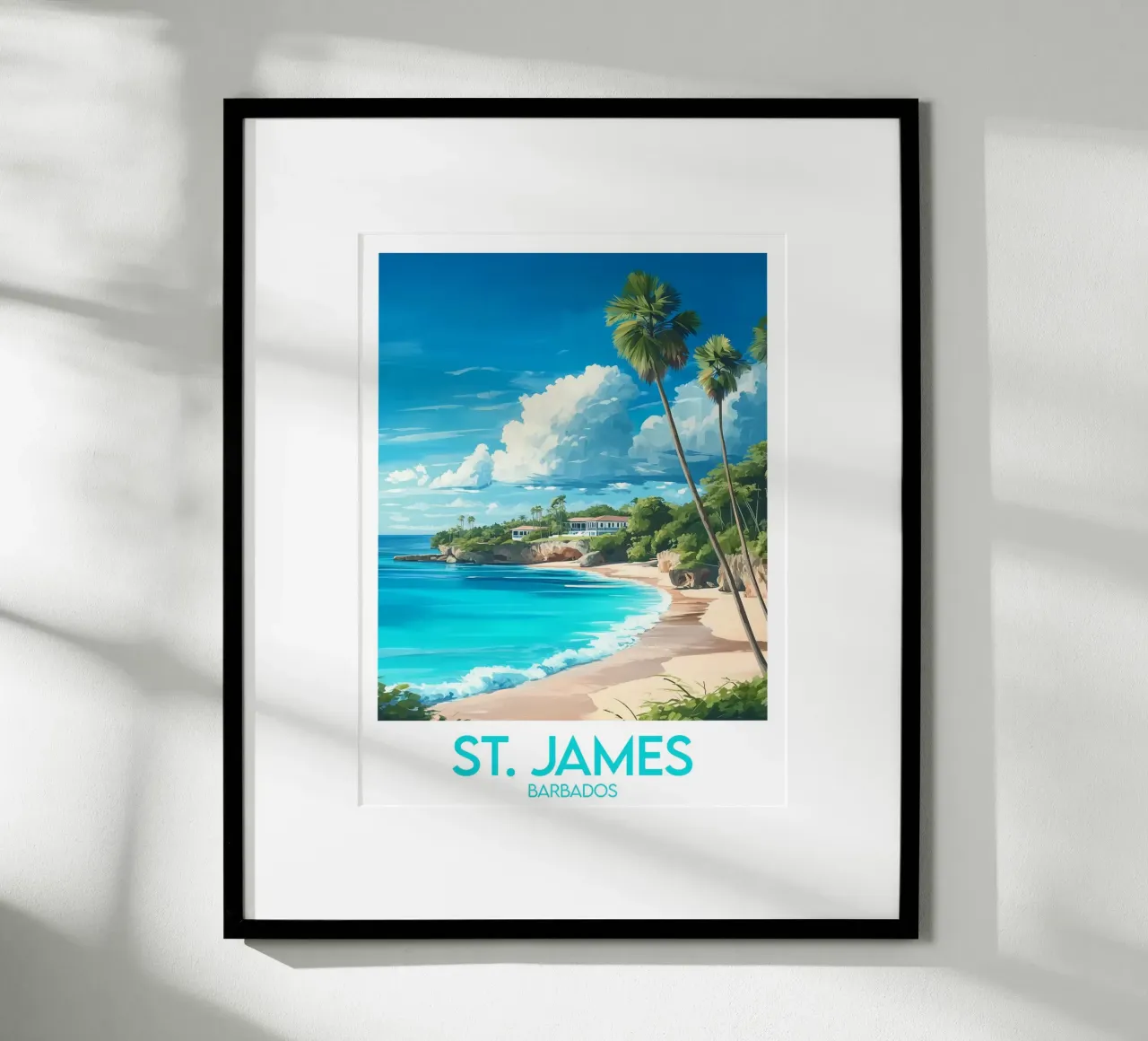 Affiche St James poster con telaio in plastica da Frame the World