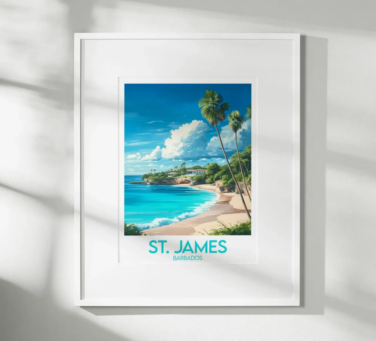 Affiche St James poster con telaio in plastica da Frame the World