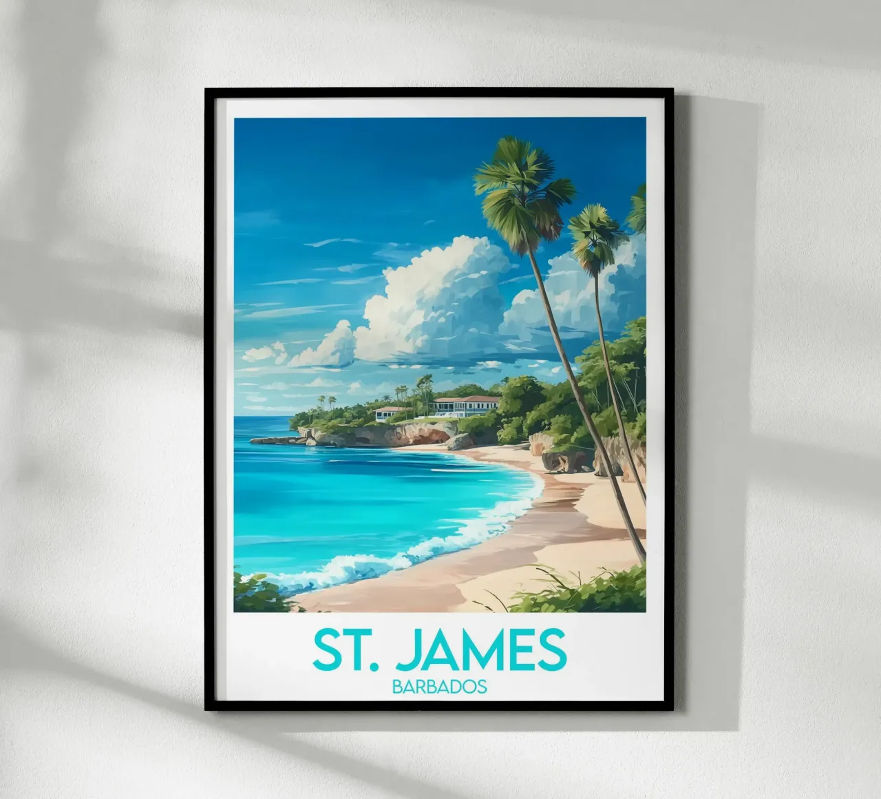 Affiche St James poster con telaio in plastica da Frame the World