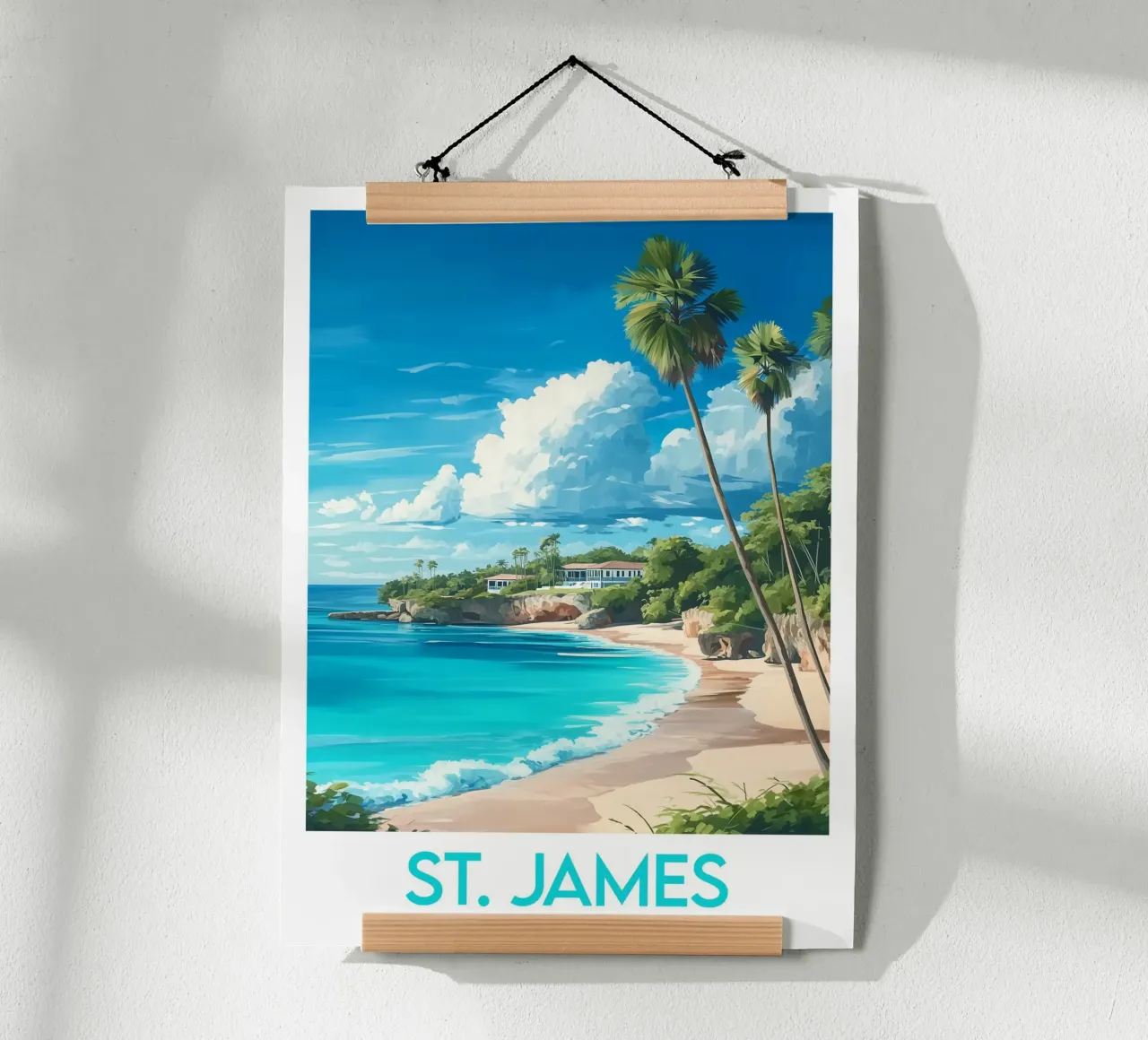 Affiche St James poster con telaio in plastica da Frame the World