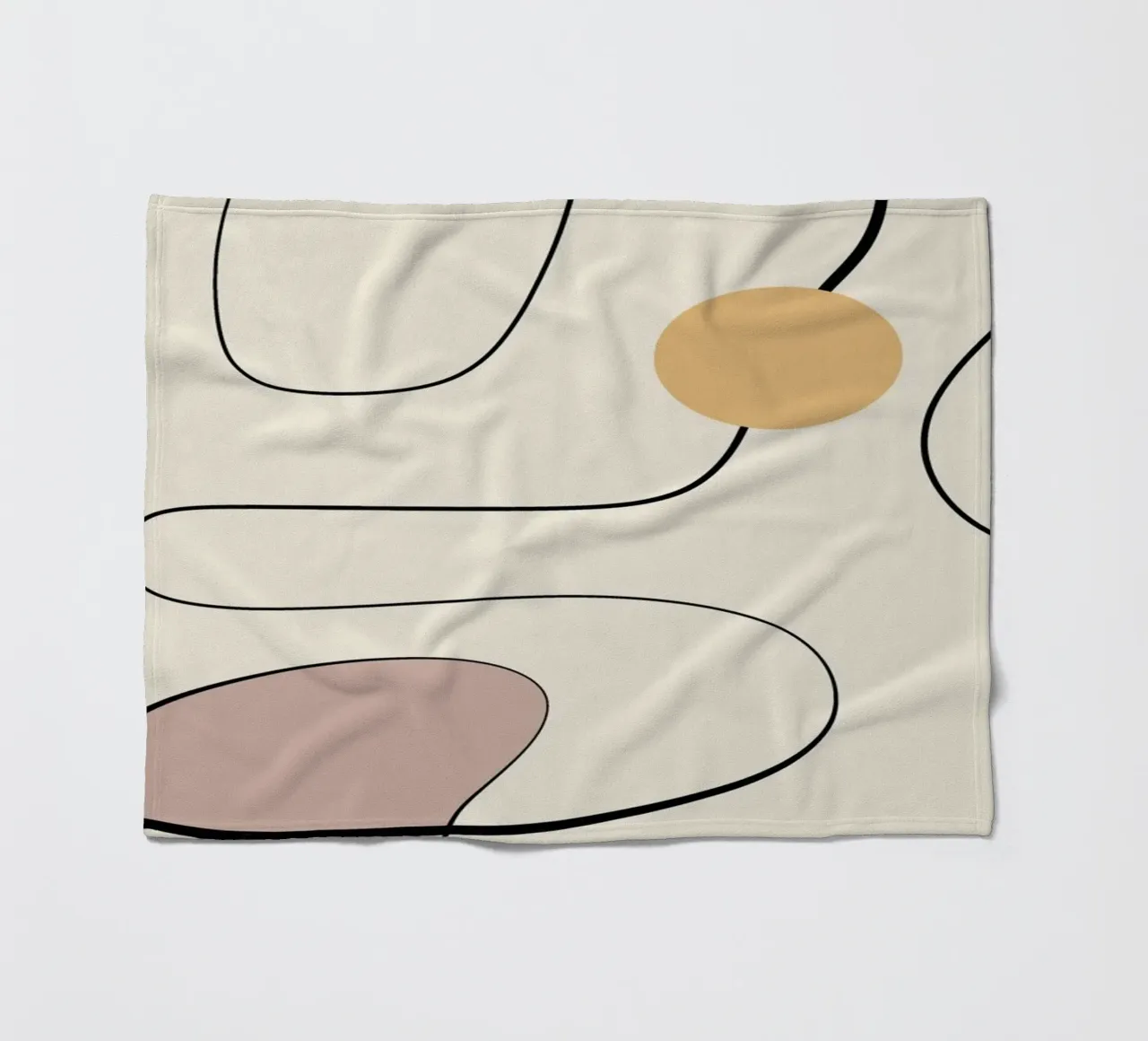 Minimal graceful line art abstract 21 coperta in pile da Little Dean