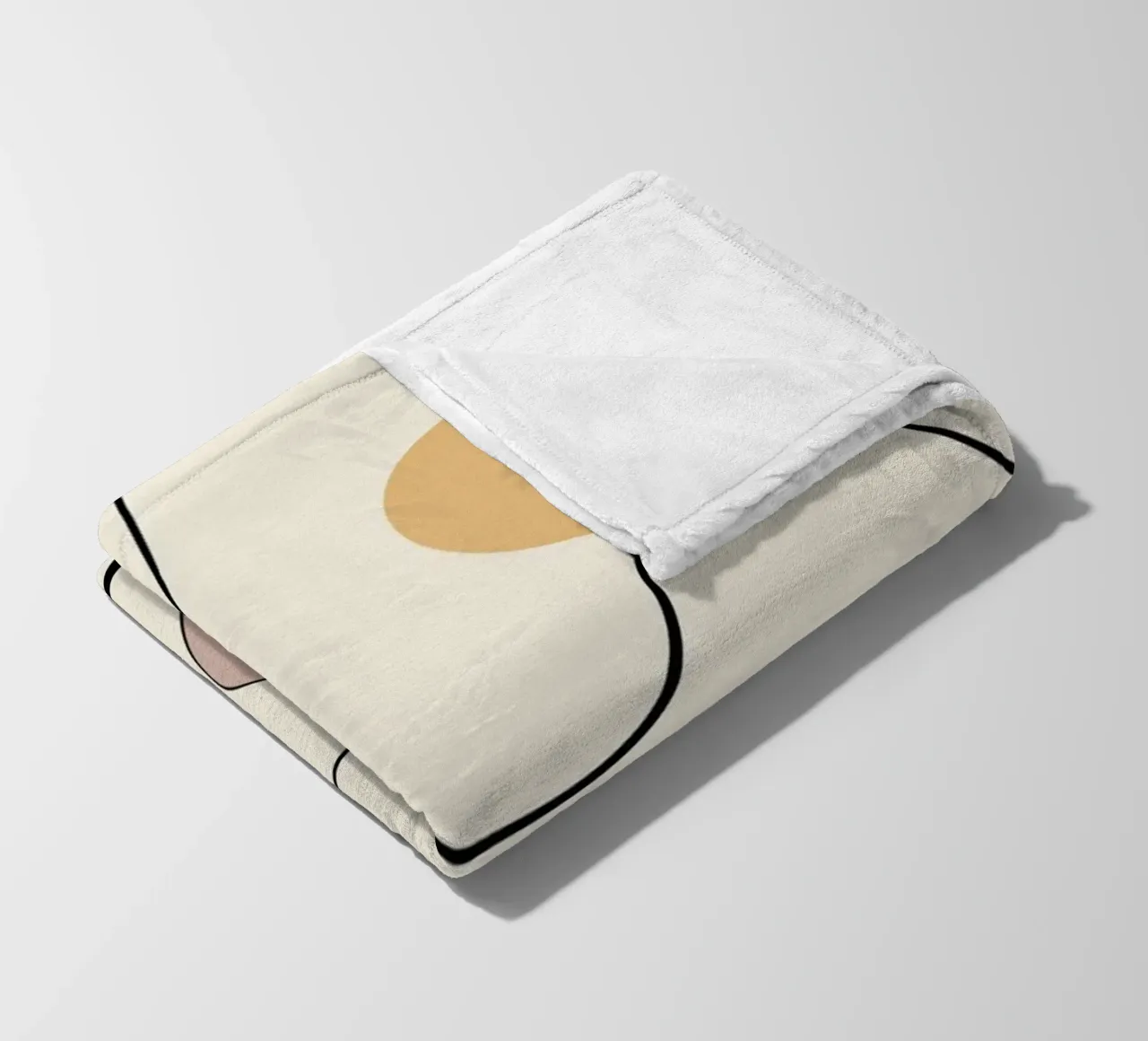 Minimal graceful line art abstract 21 coperta in pile da Little Dean