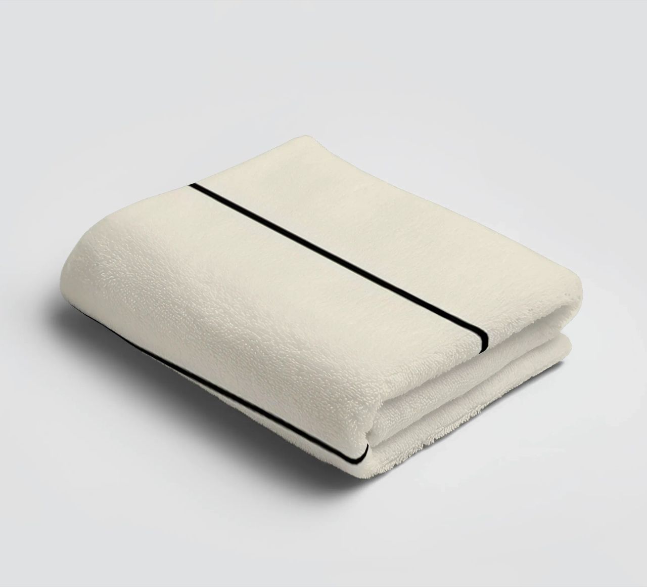 Minimal graceful line art abstract 21 towel by Little Dean