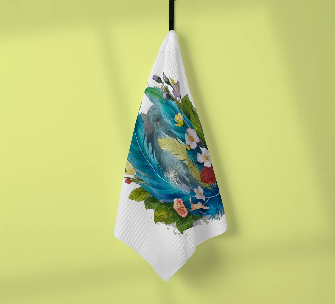 Piume e fiori canovaccio da cucina da dinem