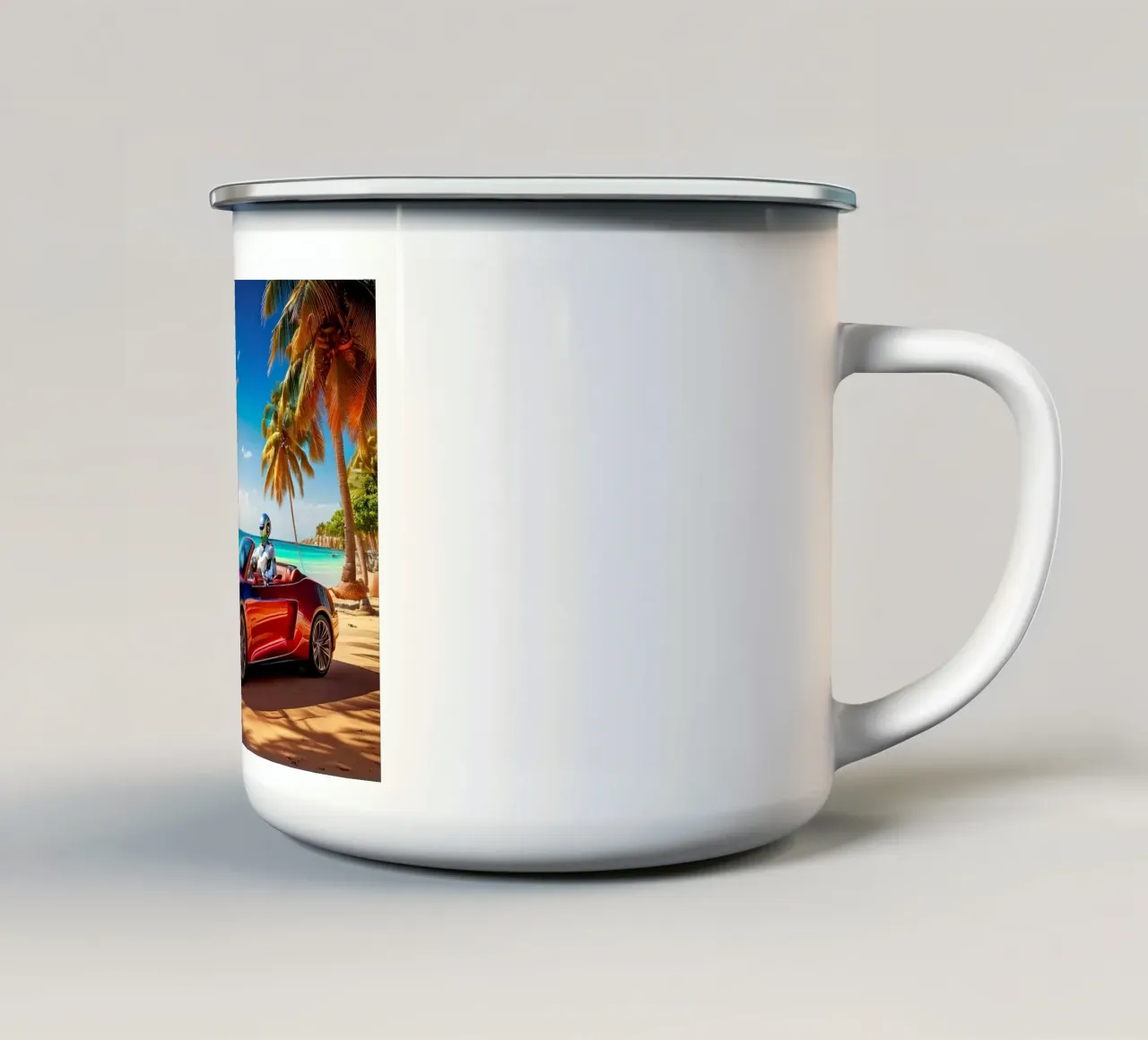 ROBOT AU VOLANT. tazza in smalto da Thierry vobmann photography