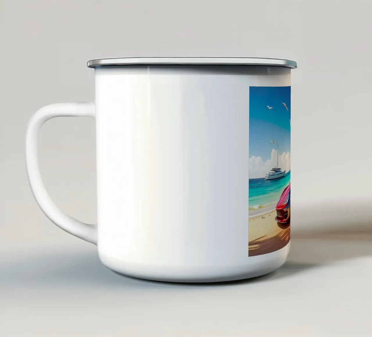 ROBOT AU VOLANT. tazza in smalto da Thierry vobmann photography