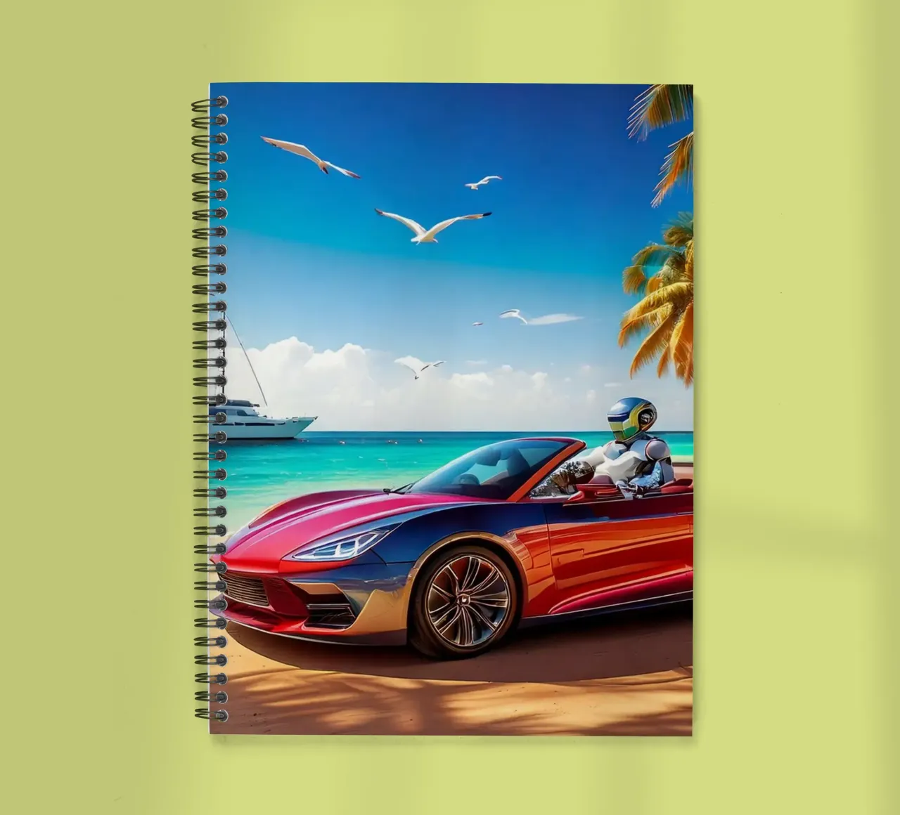 ROBOT AU VOLANT. spiral notebook by Thierry vobmann photography
