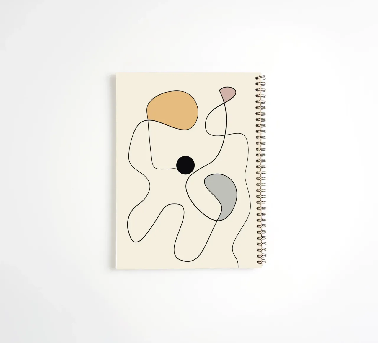Minimale anmutige Linie Kunst abstrakt 20 #1 Ringbuch von Little Dean