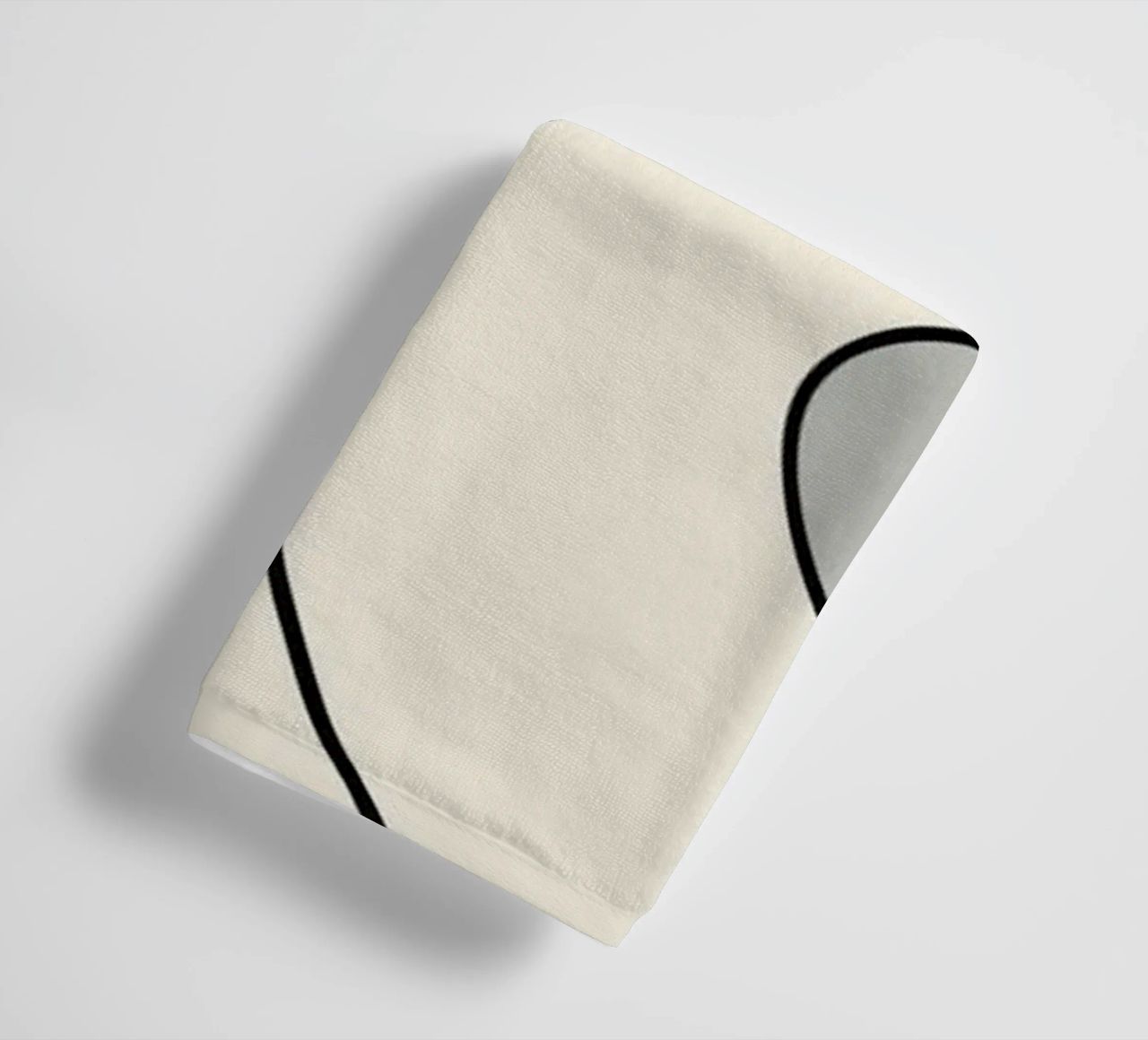 Minimal graceful line art abstract 20 #1 towel by Little Dean