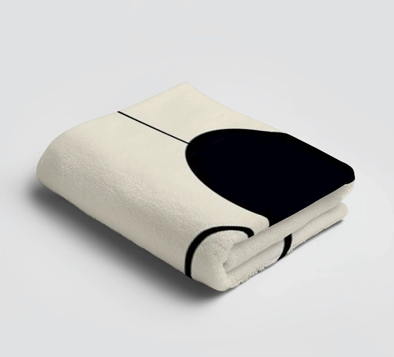 Minimal graceful line art abstract 20 #1 towel by Little Dean