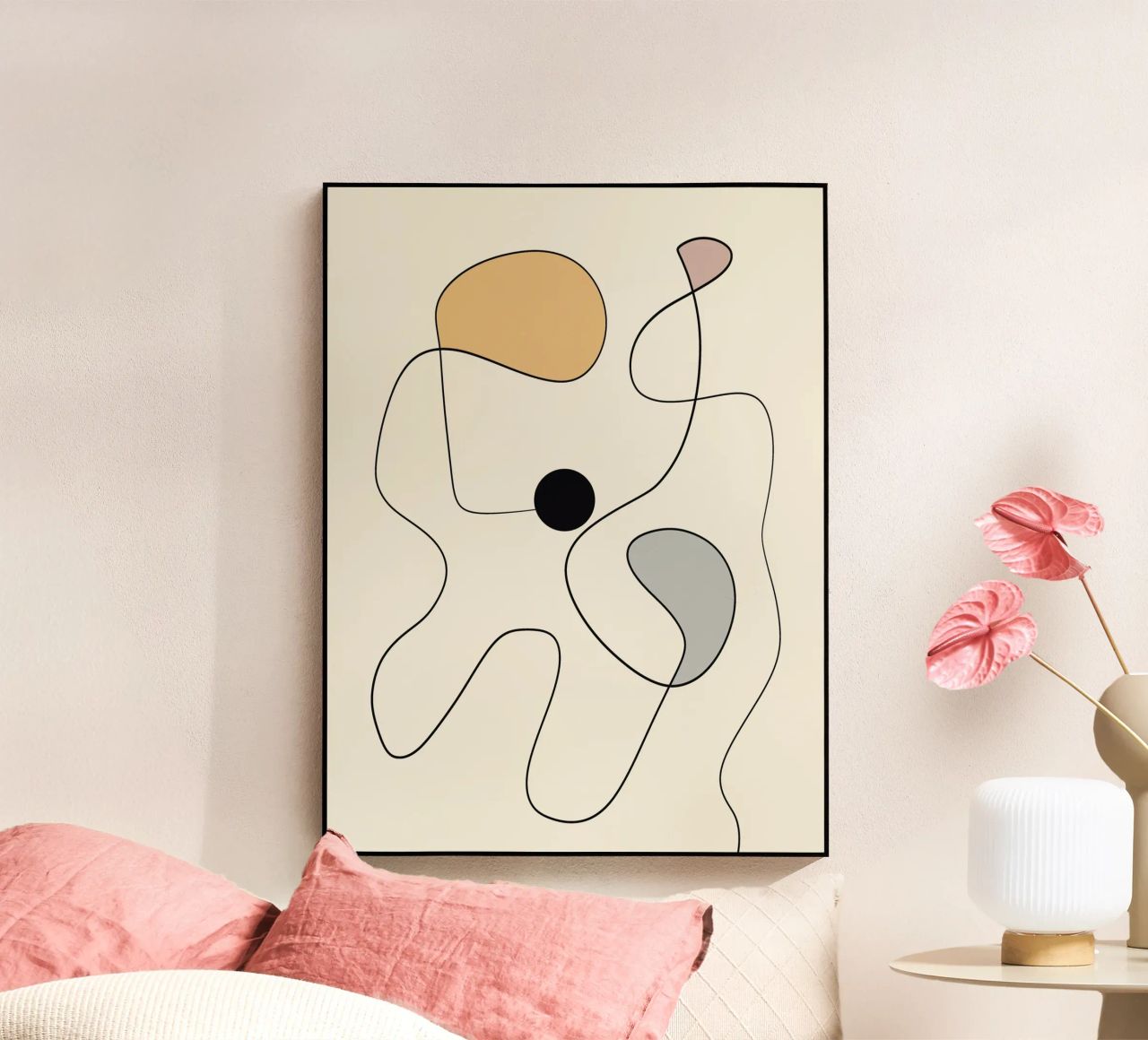 Minimal graceful line art abstract 20 #1 plexiglass da Little Dean