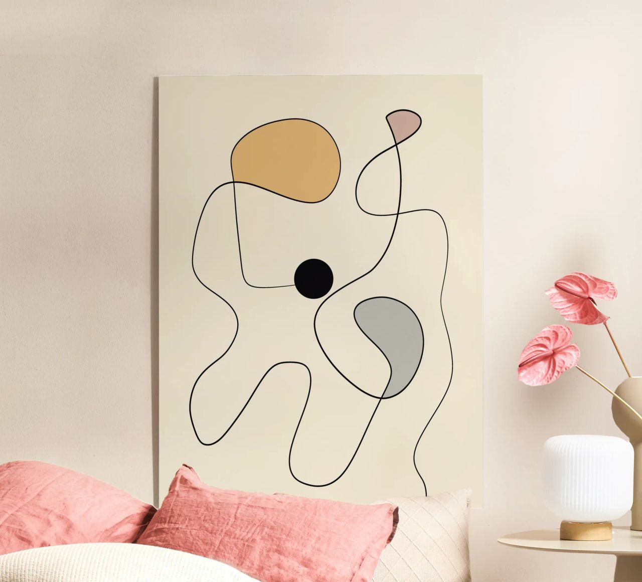 Minimal graceful line art abstract 20 #1 plexiglass da Little Dean