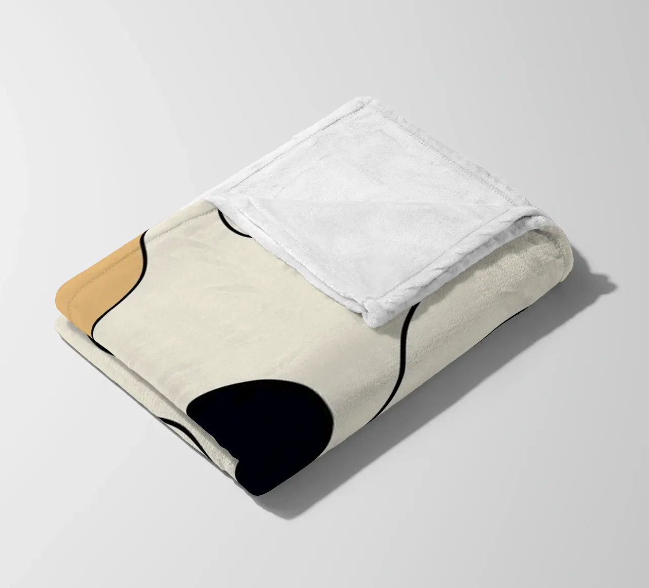 Minimal graceful line art abstract 20 #1 coperta in pile da Little Dean