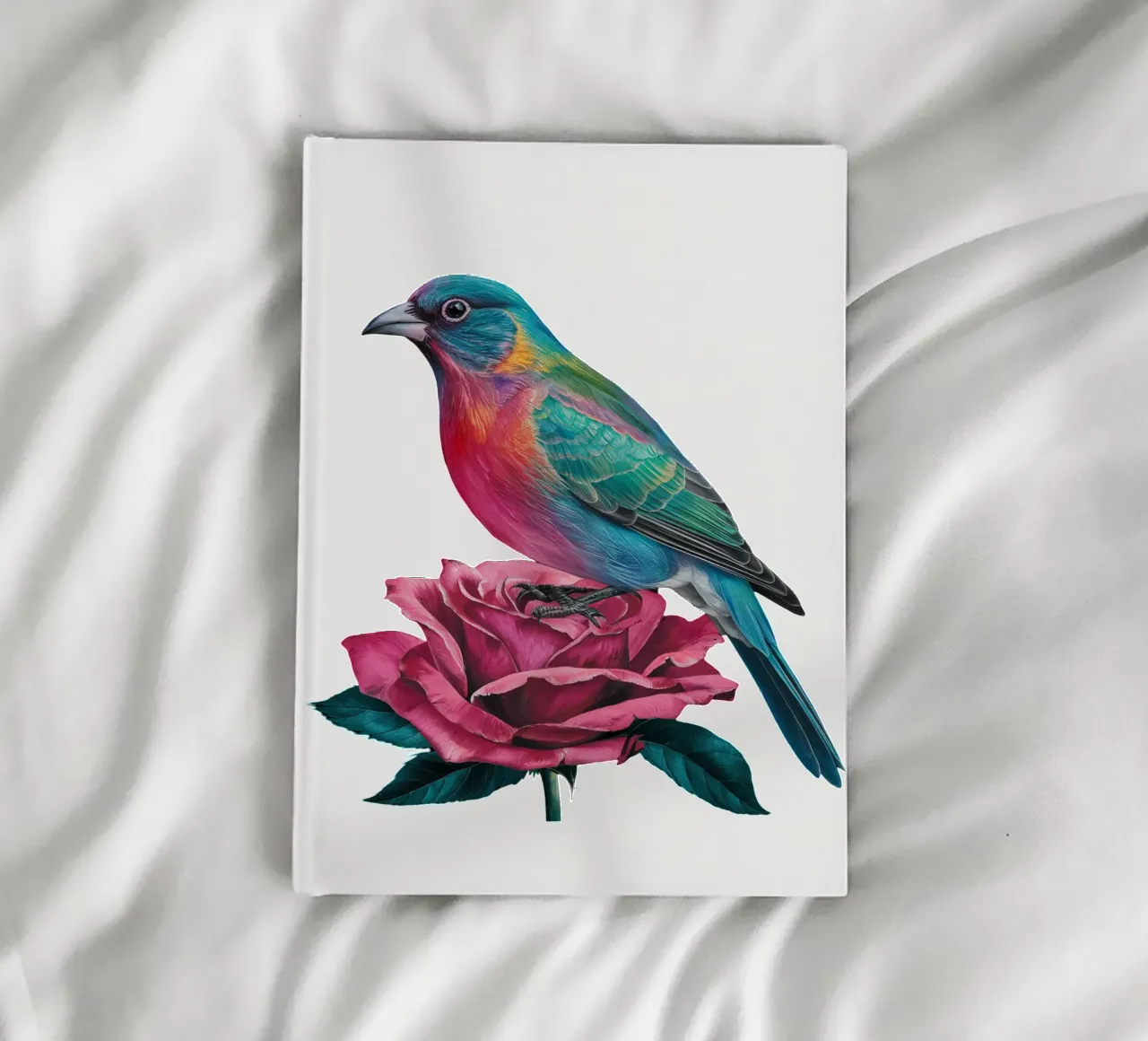 Der Vogel und die Rose Notizbuch von dinem