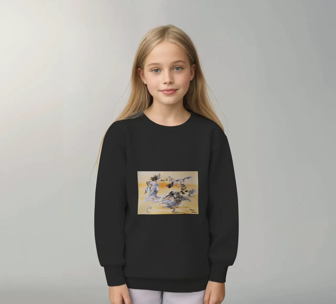 MESSAGE FROM THE HEART 14. felpa bambino da Thierry Vobmann Abstract painting