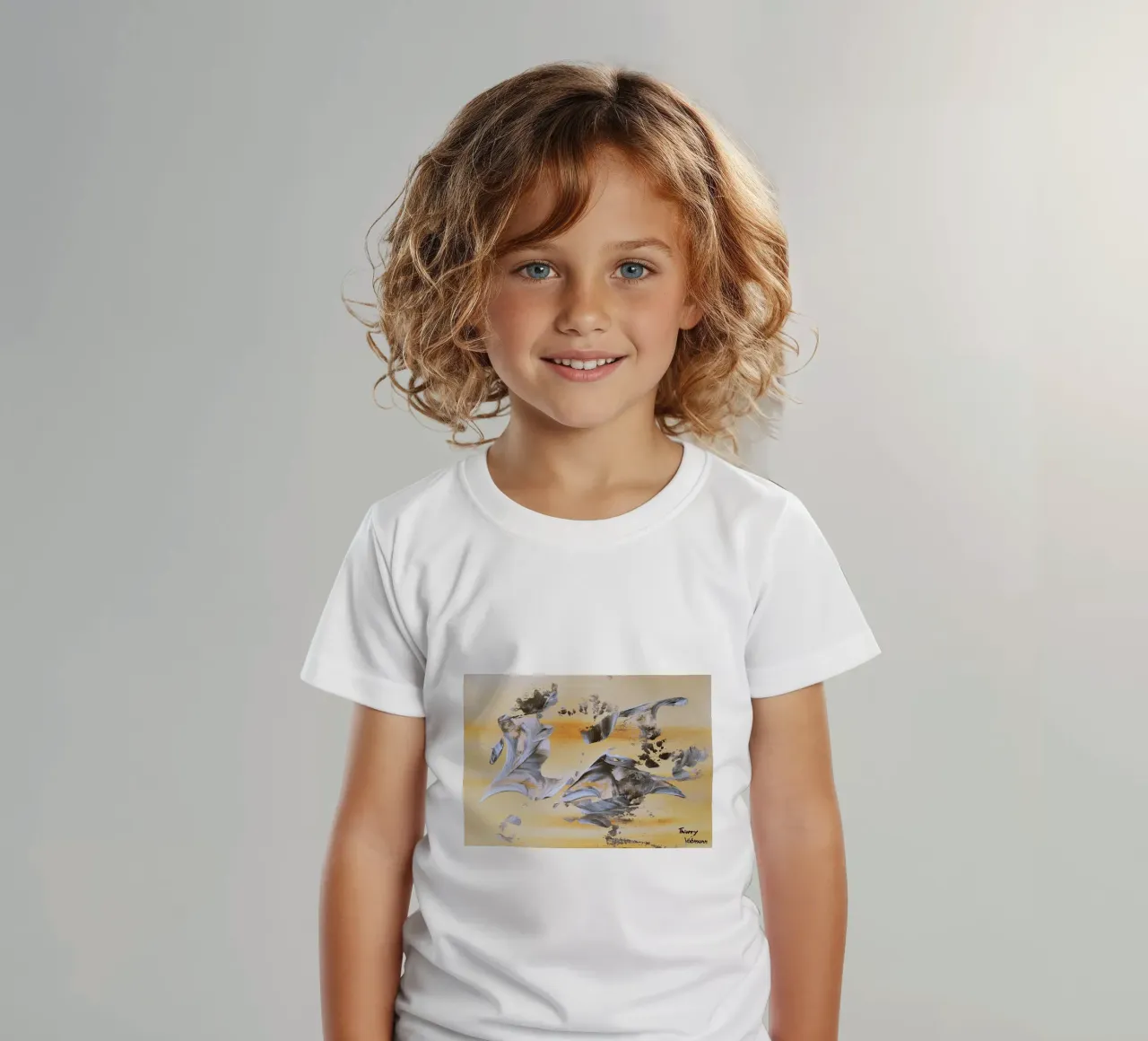 MESSAGE FROM THE HEART 14. t-shirt bambini da Thierry Vobmann Abstract painting