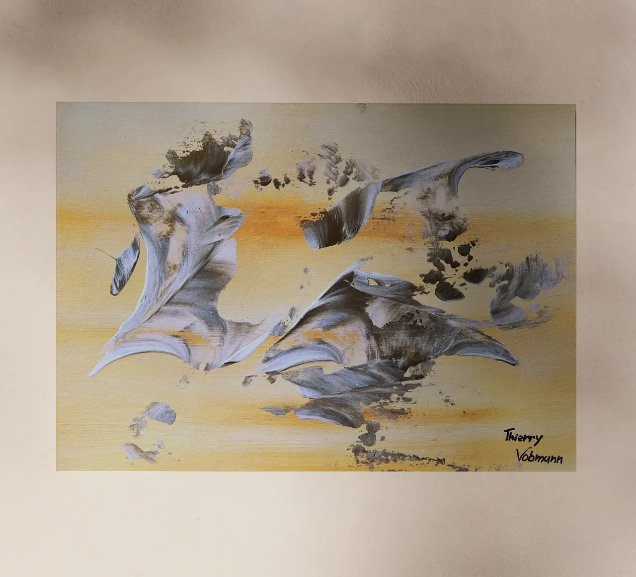 MESSAGE FROM THE HEART 14. pellicola backlit da Thierry Vobmann Abstract painting