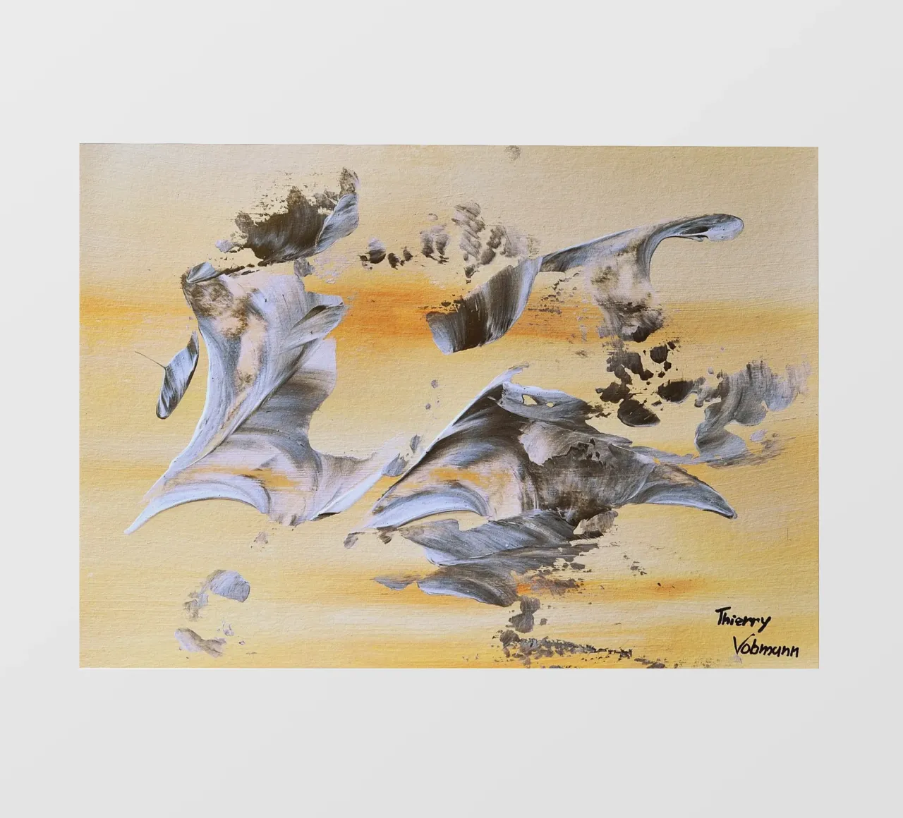 MESSAGE FROM THE HEART 14. telo in pvc da Thierry Vobmann Abstract painting