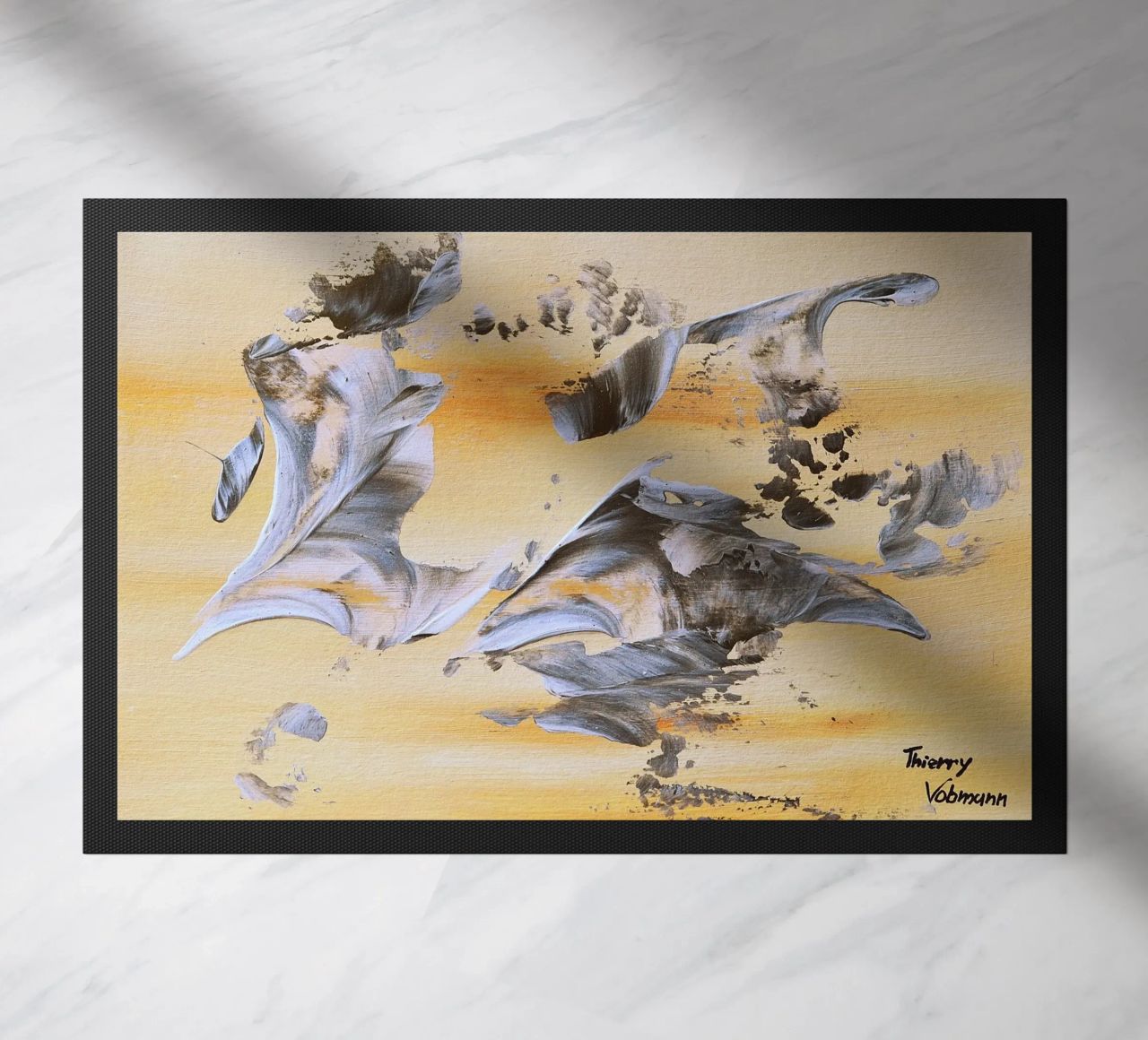 MESSAGE FROM THE HEART 14. zerbino da Thierry Vobmann Abstract painting