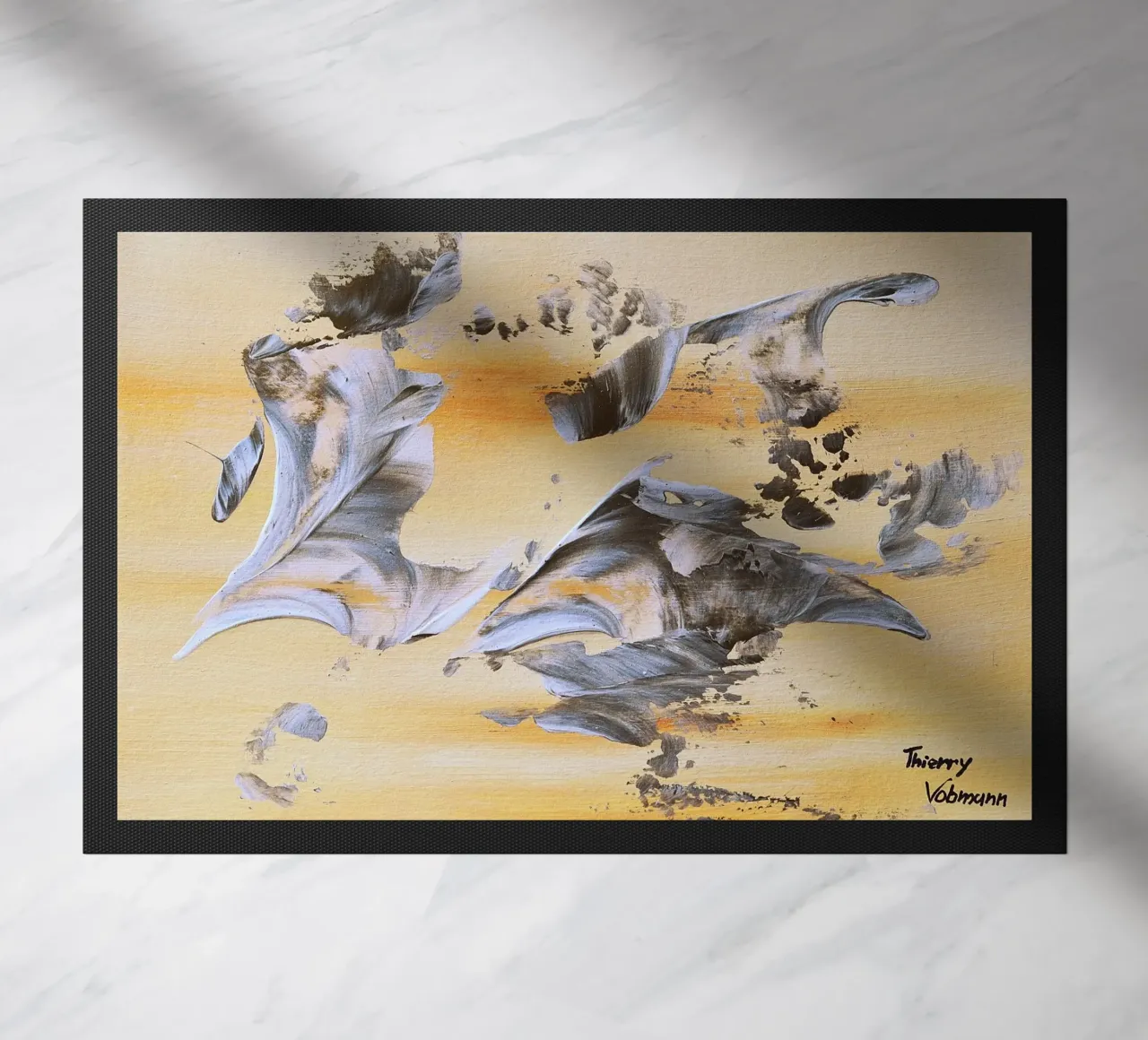 MESSAGE FROM THE HEART 14. zerbino da Thierry Vobmann Abstract painting