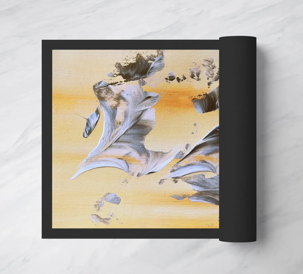 MESSAGE FROM THE HEART 14. zerbino da Thierry Vobmann Abstract painting