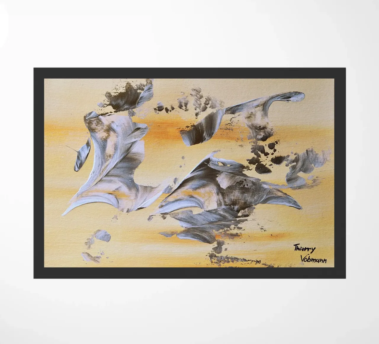 MESSAGE FROM THE HEART 14. zerbino da Thierry Vobmann Abstract painting