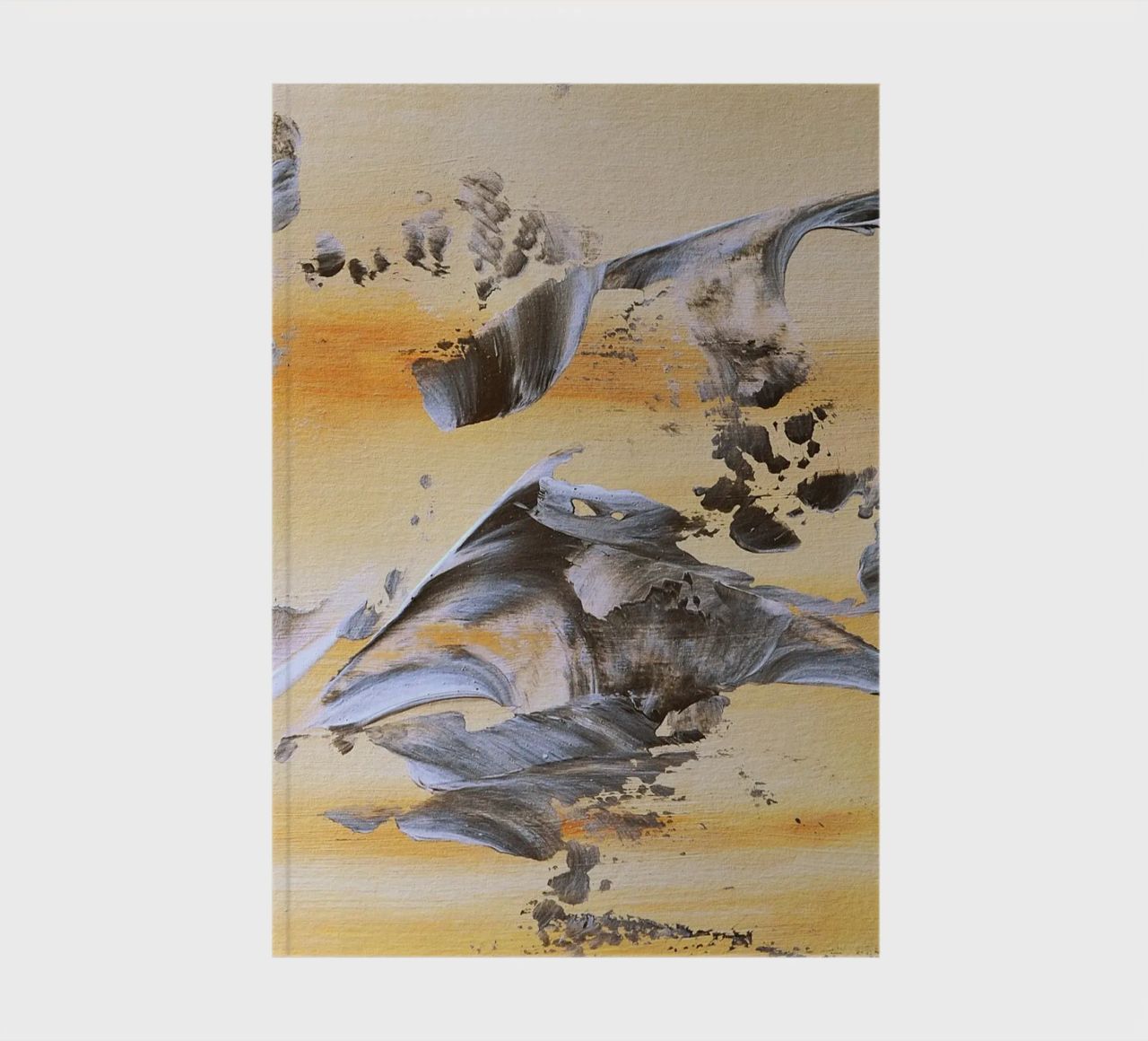 MESSAGE FROM THE HEART 14. notebook by Thierry Vobmann Abstract painting