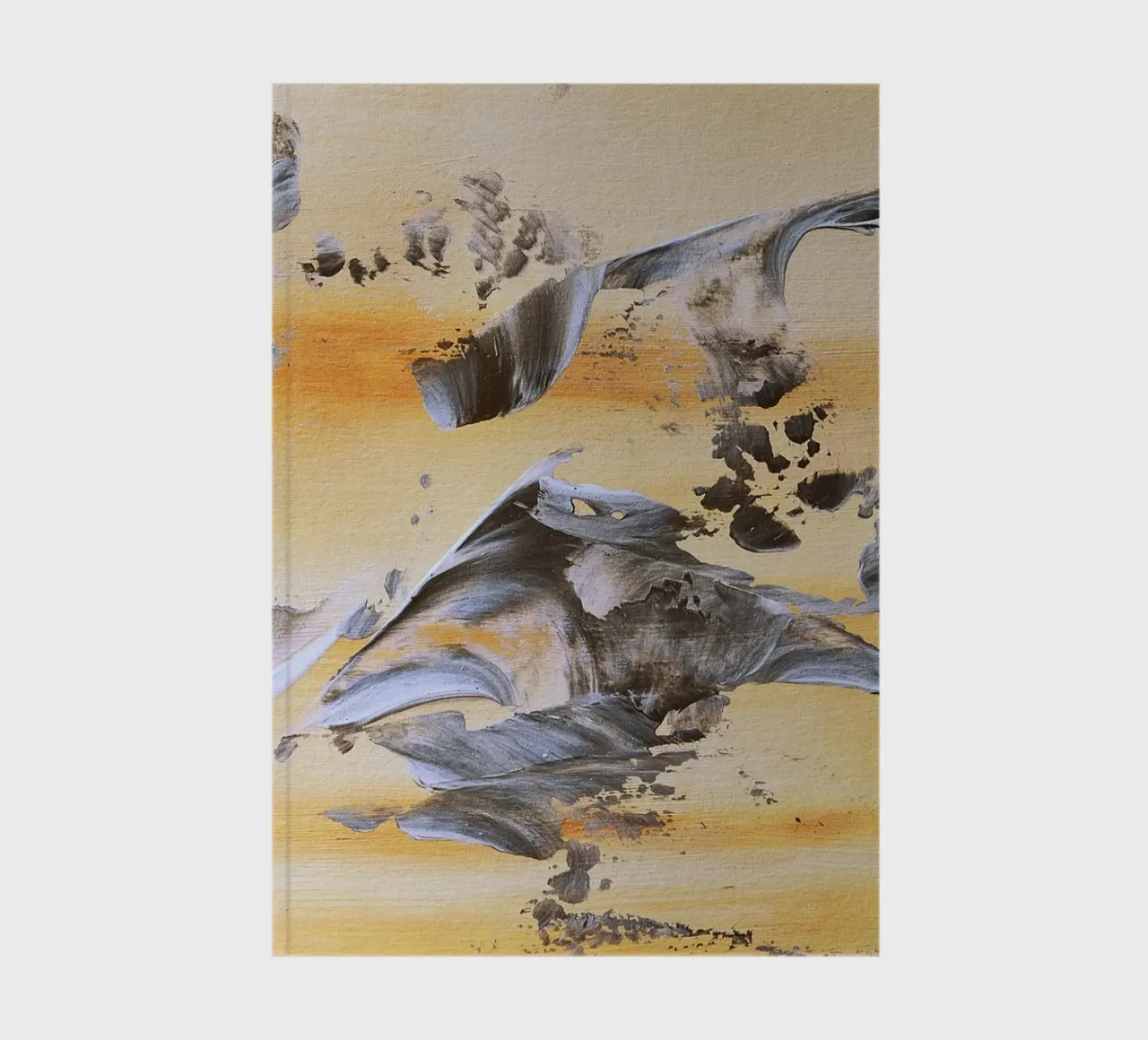 MESSAGE FROM THE HEART 14. notebook by Thierry Vobmann Abstract painting