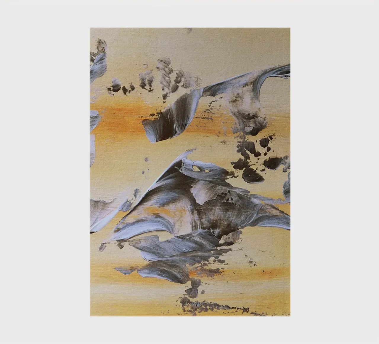 MESSAGE FROM THE HEART 14. notebook by Thierry Vobmann Abstract painting