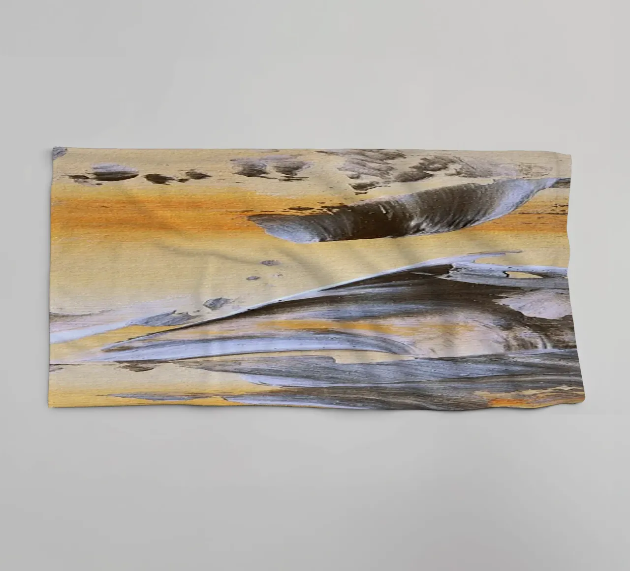 MESSAGE FROM THE HEART 14. towel by Thierry Vobmann Abstract painting