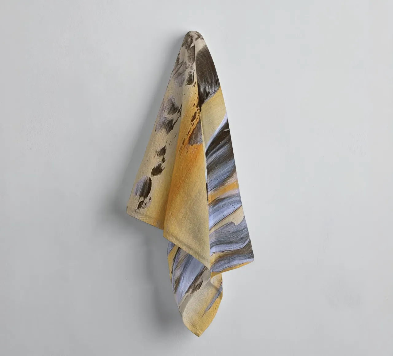 MESSAGE FROM THE HEART 14. towel by Thierry Vobmann Abstract painting