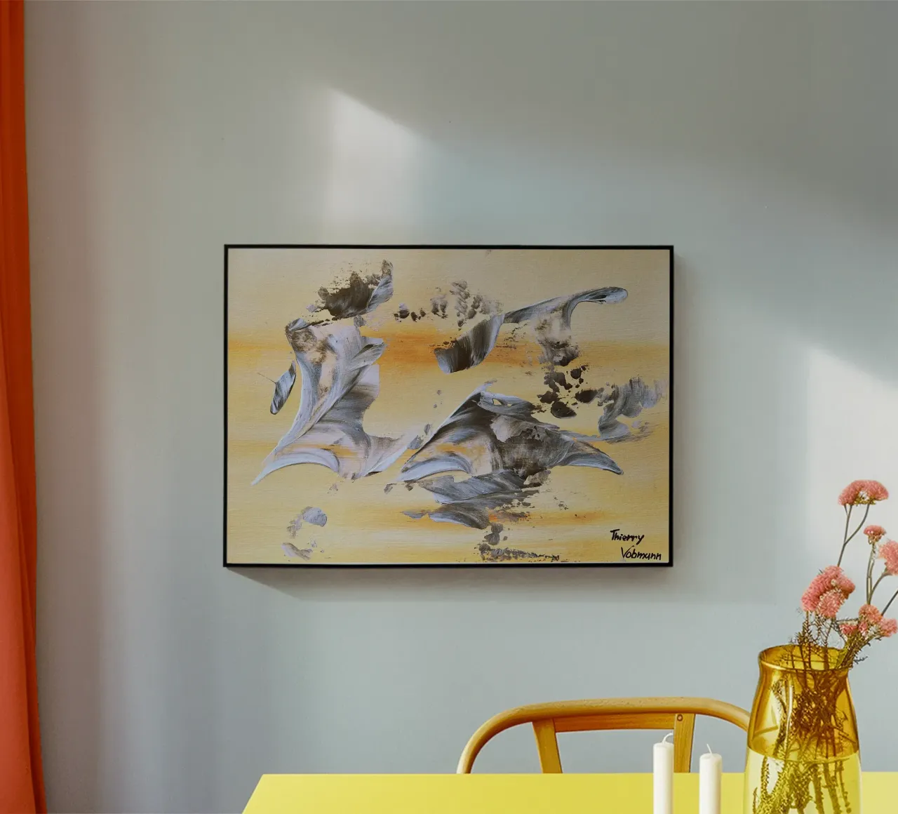 MESSAGE FROM THE HEART 14. plexiglass da Thierry Vobmann Abstract painting