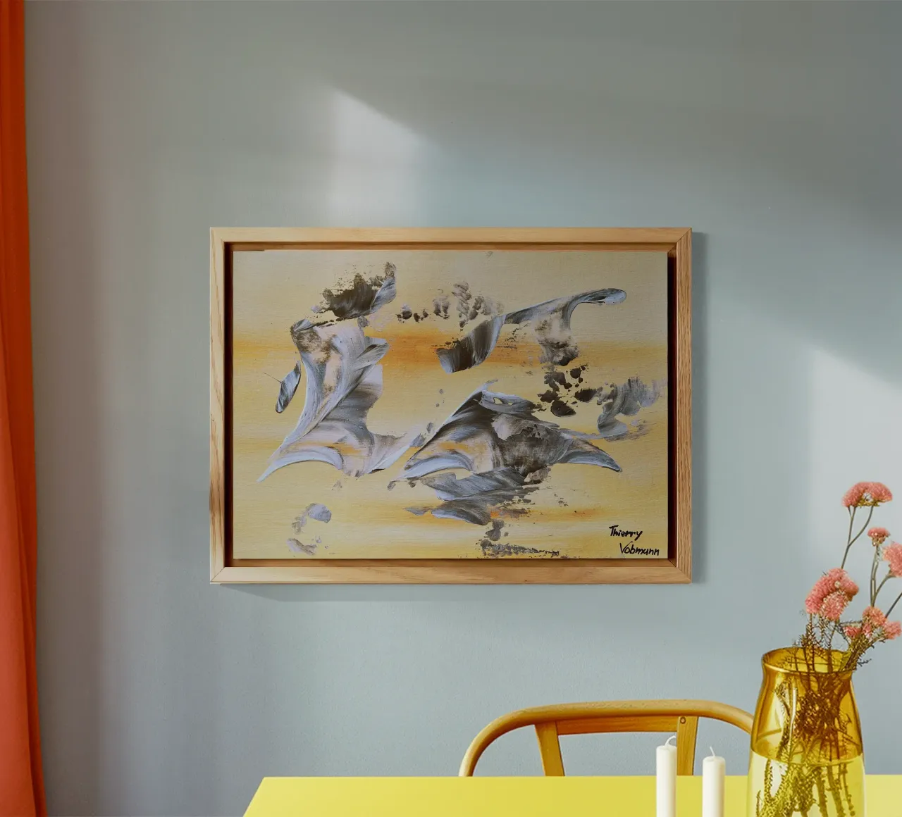 MESSAGE FROM THE HEART 14. alluminio dibond da Thierry Vobmann Abstract painting