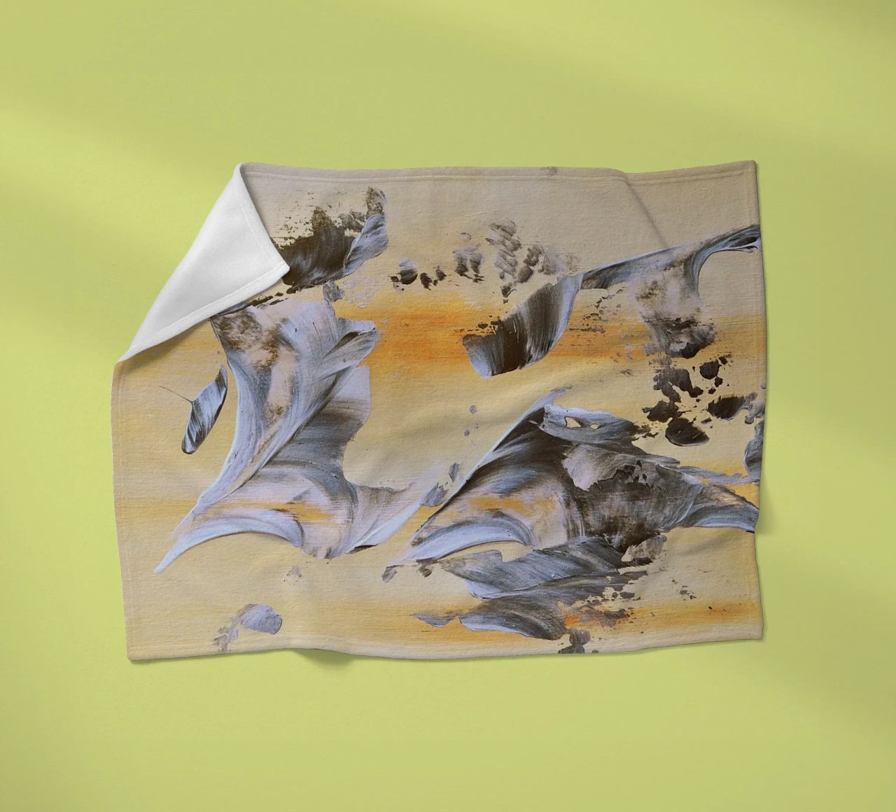 MESSAGE FROM THE HEART 14. coperta in pile da Thierry Vobmann Abstract painting