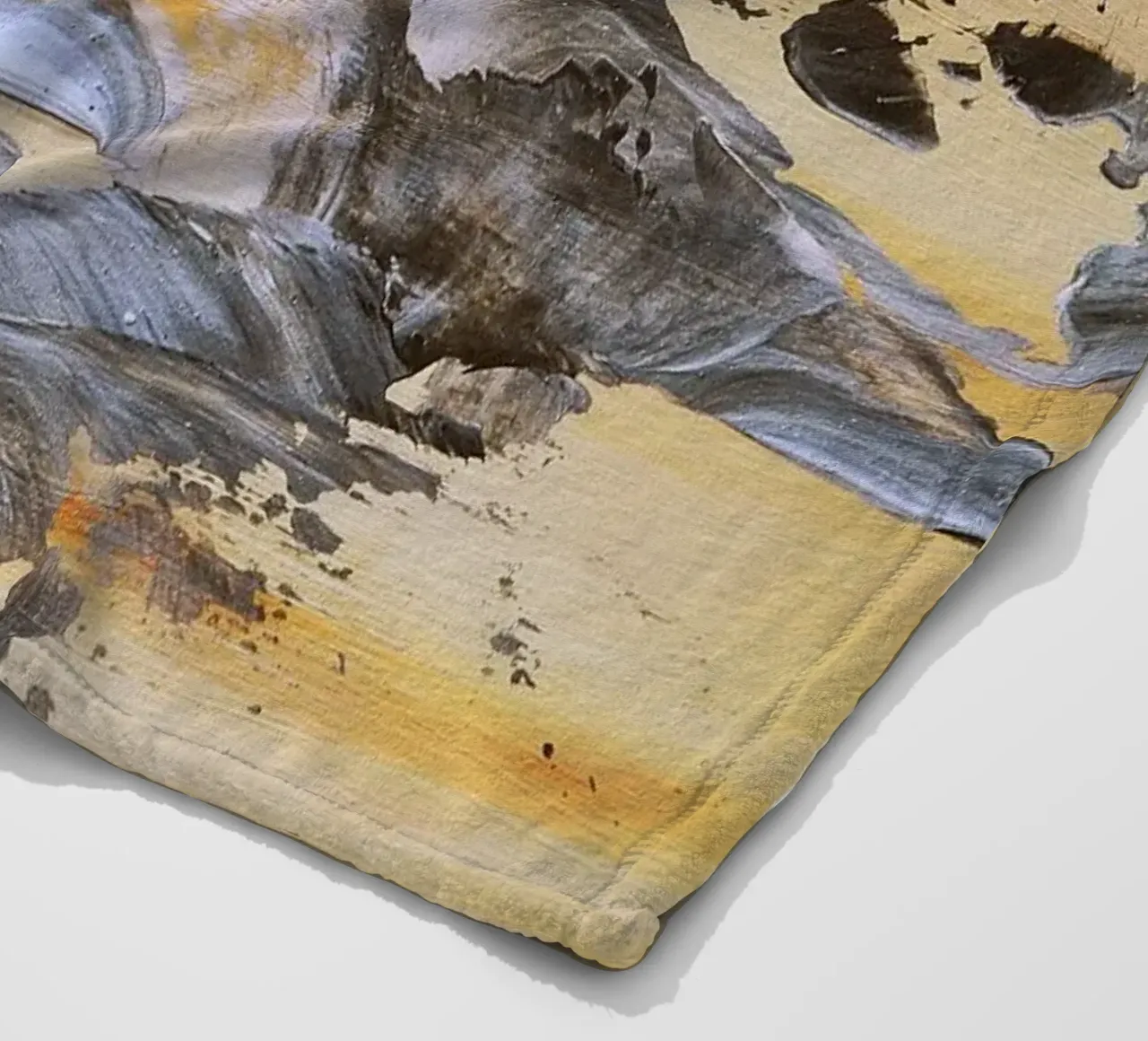 MESSAGE FROM THE HEART 14. coperta in pile da Thierry Vobmann Abstract painting