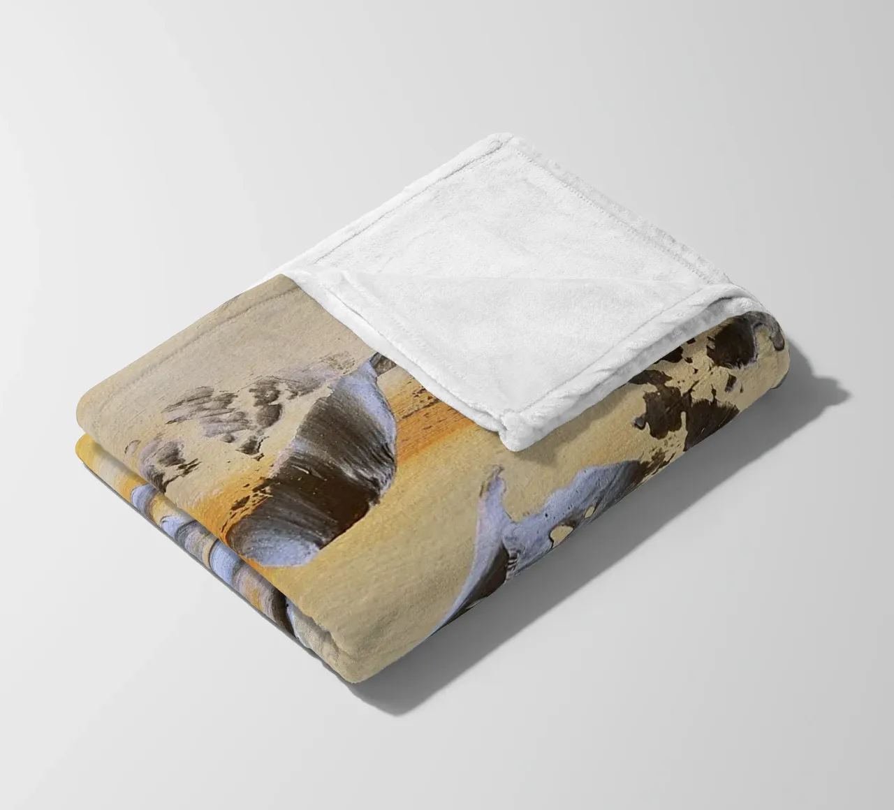 MESSAGE FROM THE HEART 14. coperta in pile da Thierry Vobmann Abstract painting