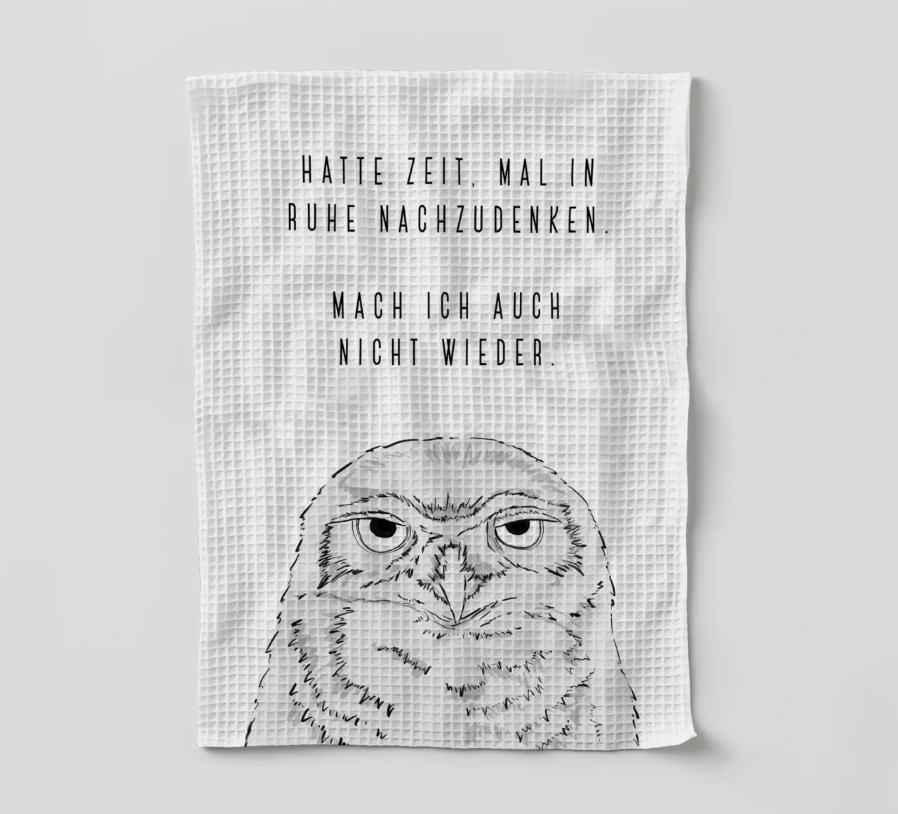 Mal nachgedacht - Grumpy owl canovaccio da cucina da BAINAI