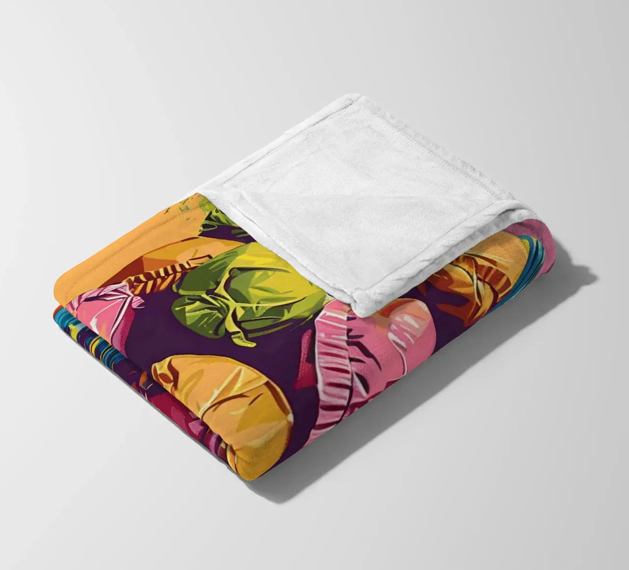 Dolci in stile pop art coperta in pile da M-Ulrich-Digital Art