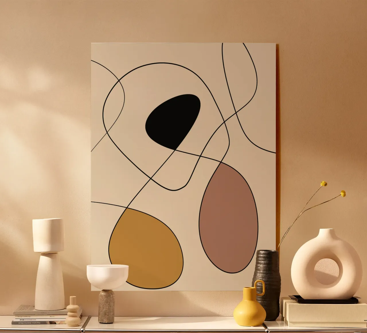 Arte lineal minimalista abstracto 19 metacrilato de Little Dean