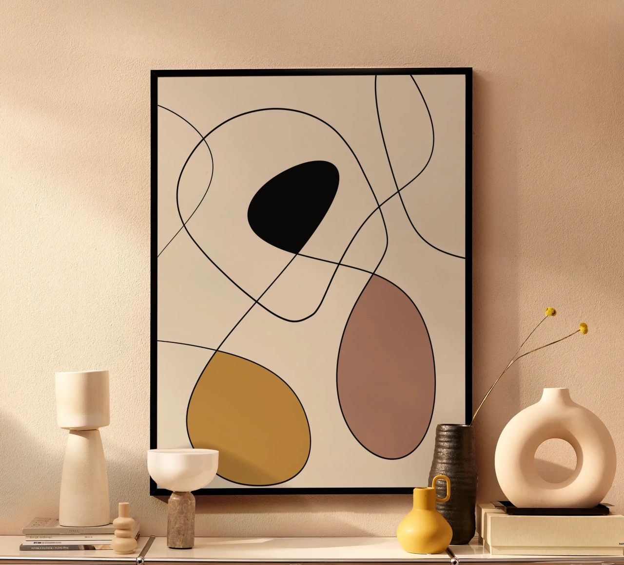 Minimal graceful line art abstract 19 carta hahnemühle da Little Dean
