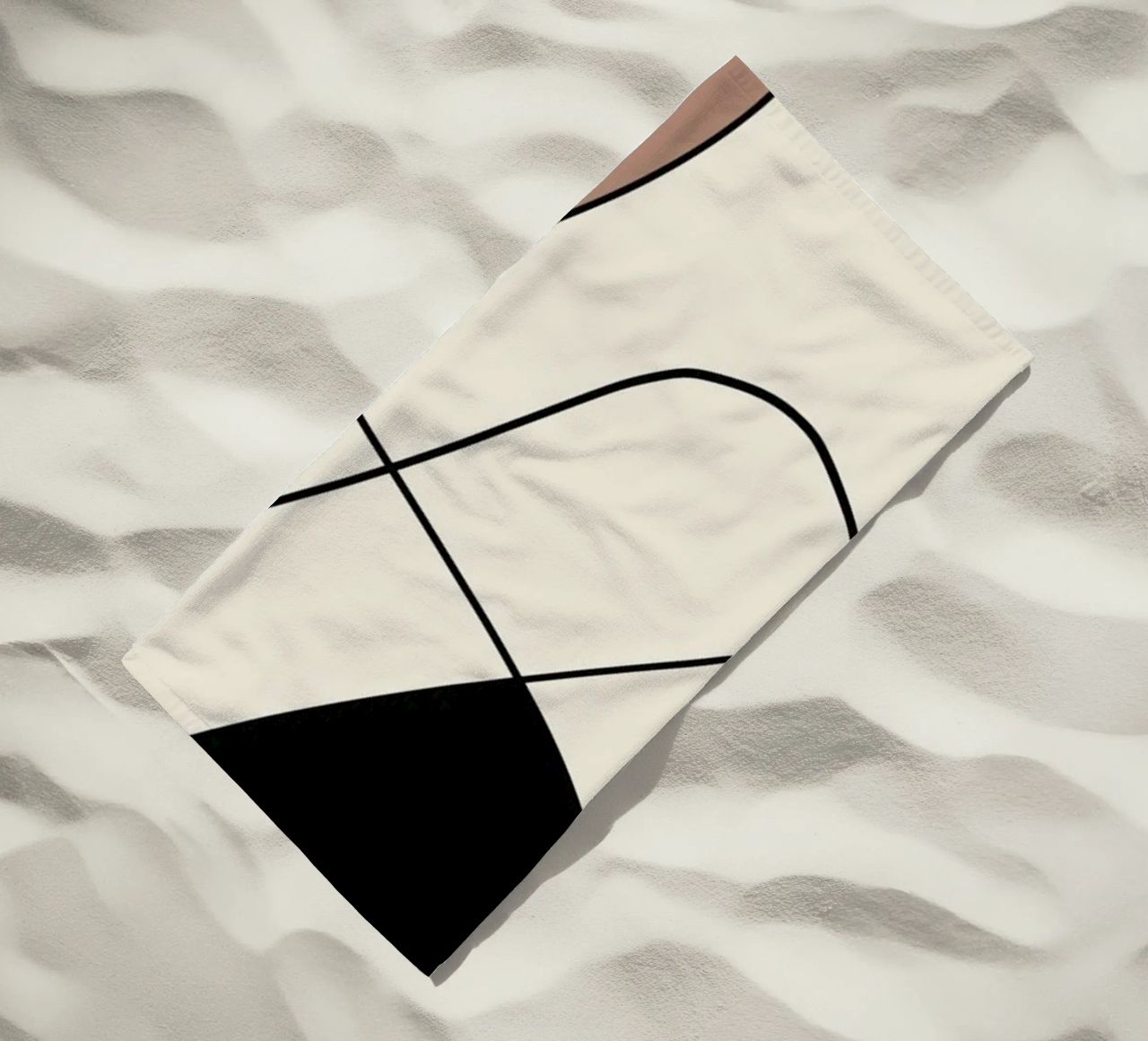 Minimal graceful line art abstract 19 telo mare da Little Dean