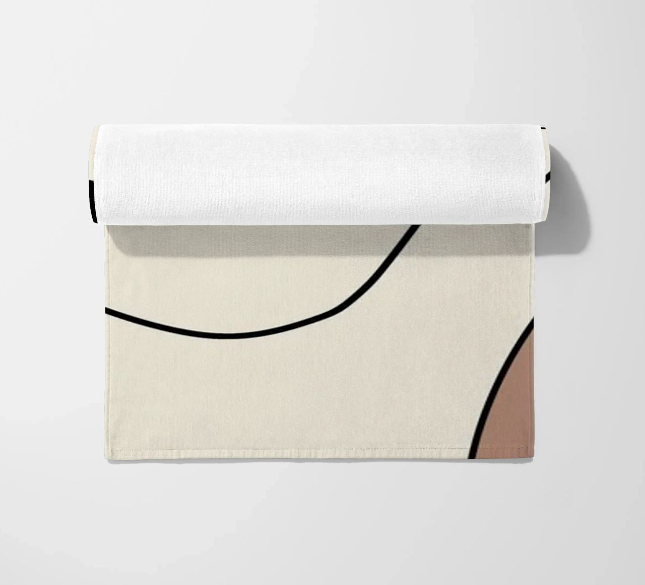Minimal graceful line art abstract 19 telo mare da Little Dean
