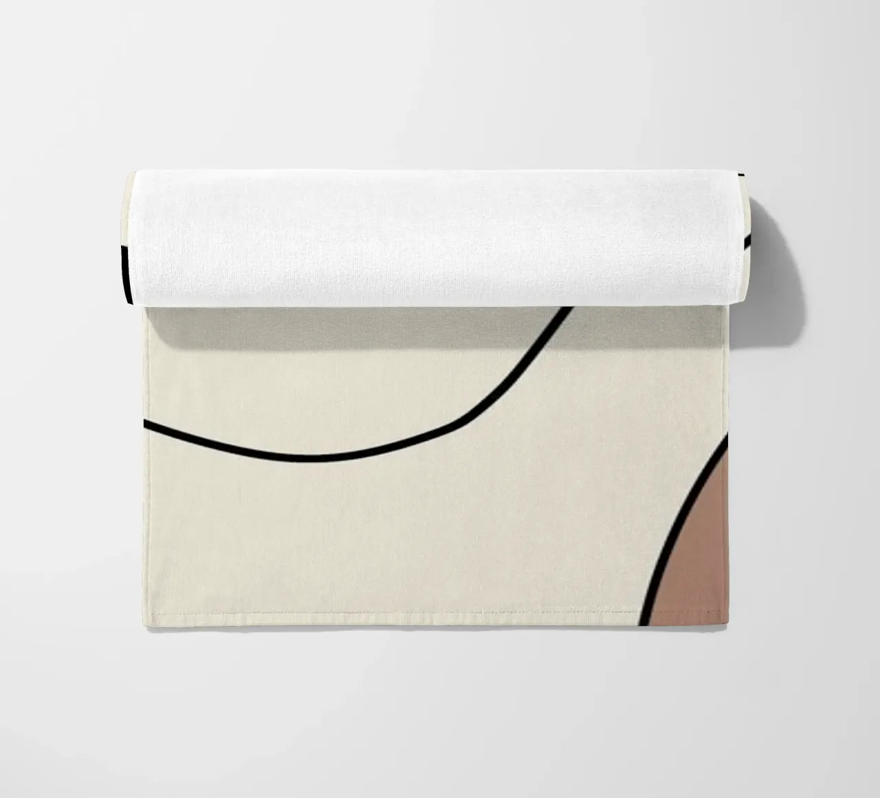 Minimal graceful line art abstract 19 telo mare da Little Dean